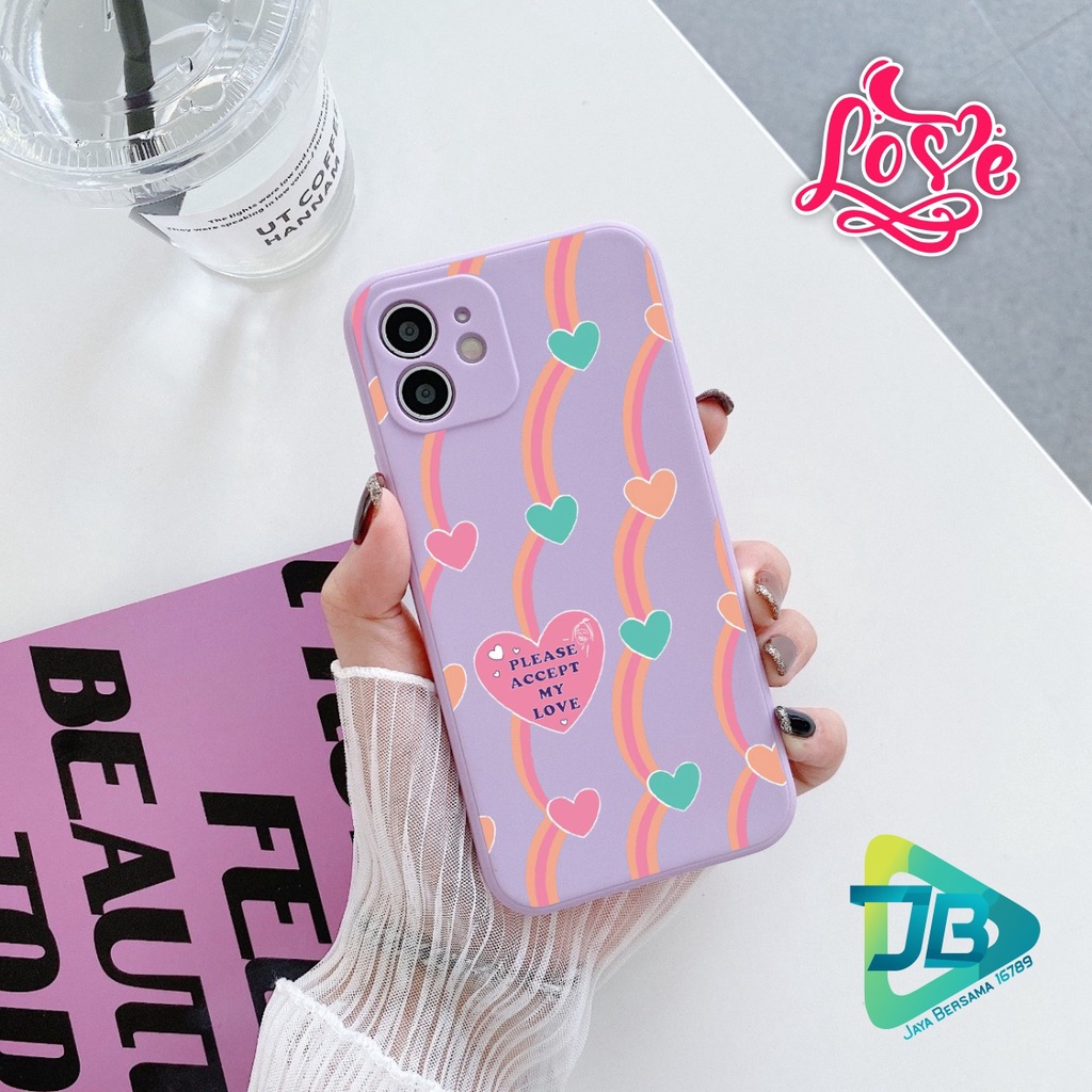 CASE CASING SOFTCASE SILIKON MACARON PELINDUNG KAMERA LOVE OPPO VIVO SAMSUNG XIAOMI REALME IPHONE ALL TYPE JB5287