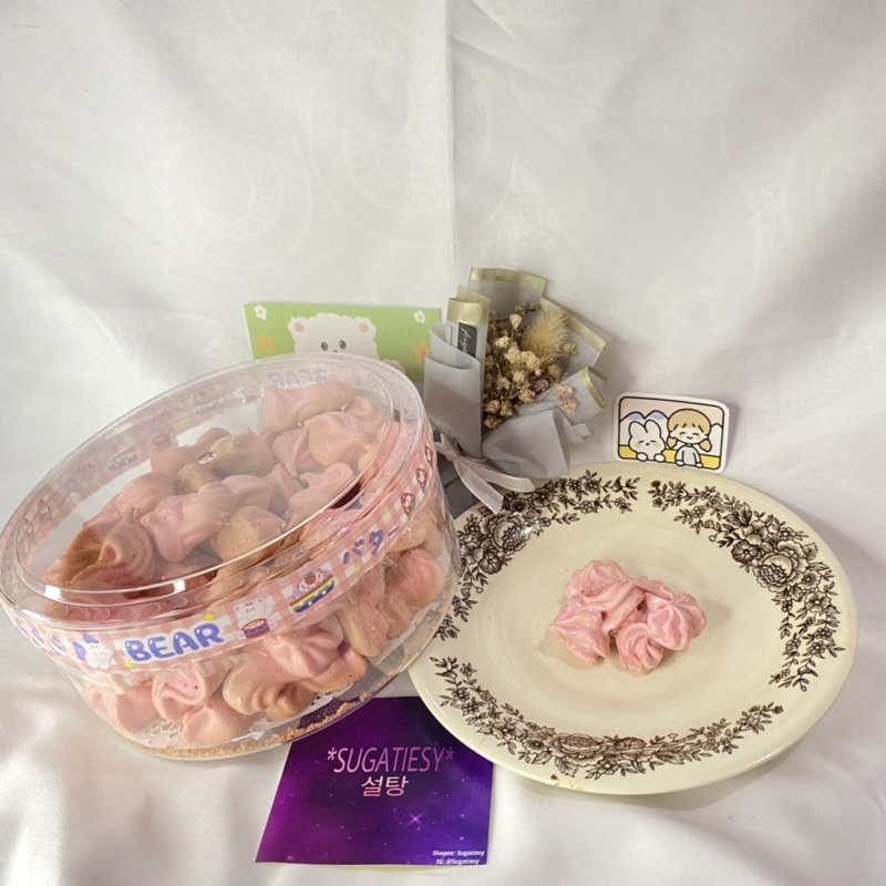 

Maringue Cookies Pink (Read Deskripsi)