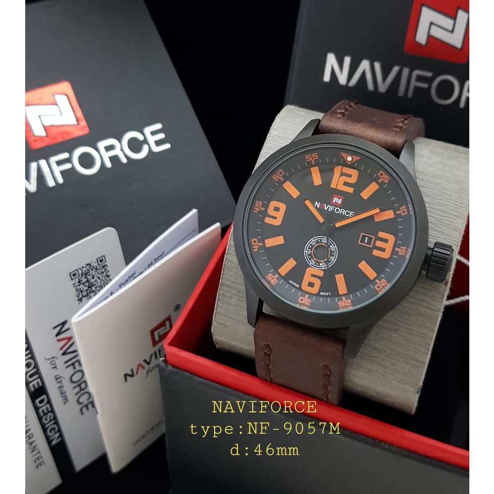 JAM TANGAN COWOK TERBARU NAVIFORCE KALAF TYPE NF-9057M ORIGINAL/JAM TANGAN COWOK/NAVIFORCE NF-9057M/