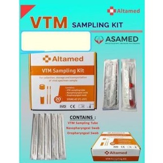 VTM SAMPLING KIT ALTAMED ALAT SWAB TES COVID19 USAP NASOFARING 1 BOX ISI 20 PCS READY STOCK murah