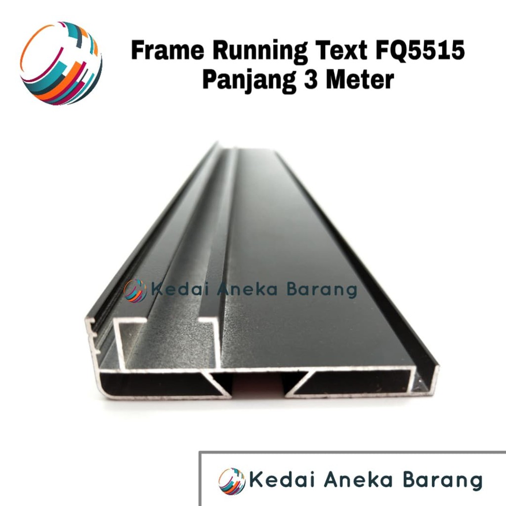 Frame Running Text FQ5515 FQ 5515 Casing Aluminium 3M 3Meter Panel Modul Module LED P10