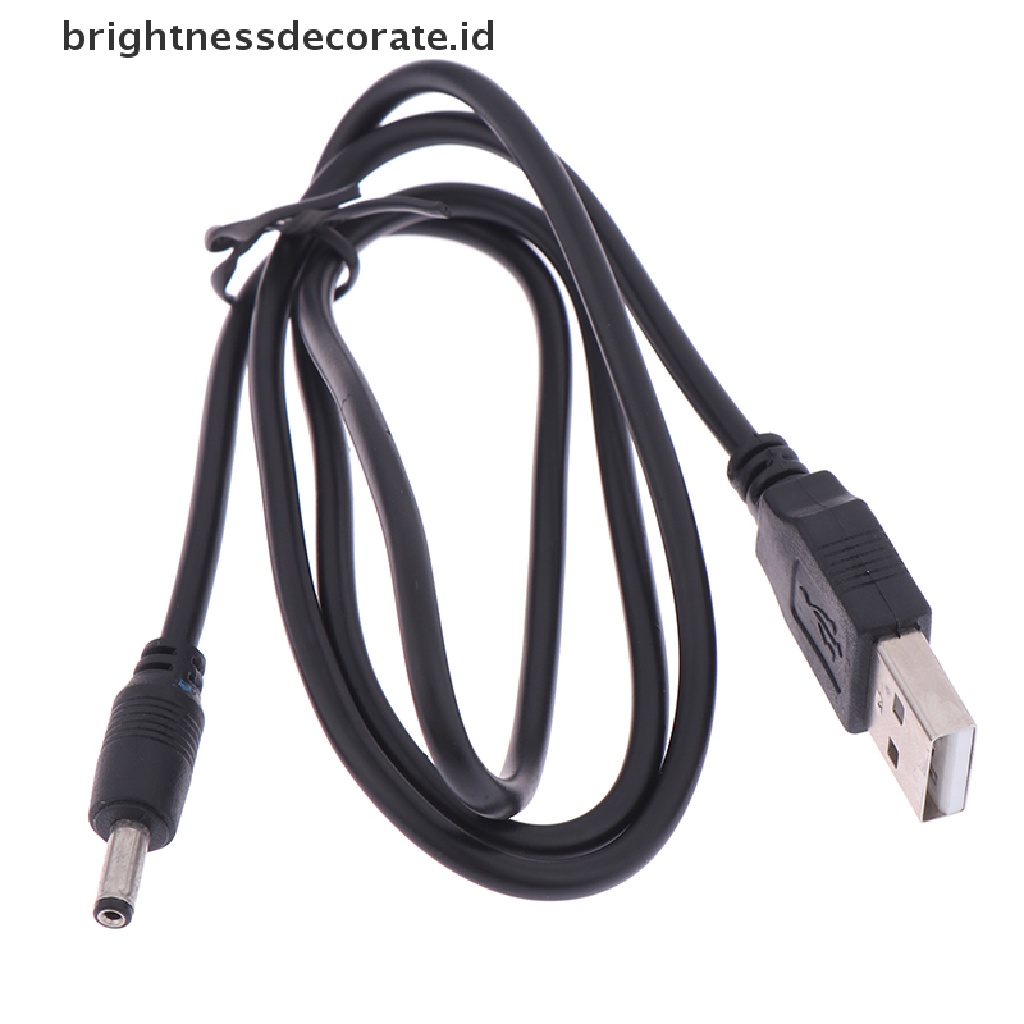 1pc Kabel Power Konektor Usb Ke Dc 3.5mm Male To 2a Jack