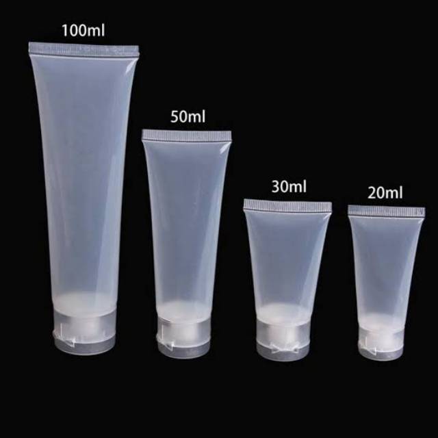 Botol Tube 100ml 30ml 20ml 10ml  / Wadah Sabun Handsantinizer Gel, Obat Cair / Botol Pencet Plastik