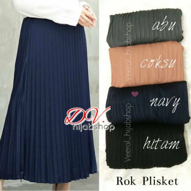 Rok Plisket / Rok Pliskit / Rok Lipit Panjang