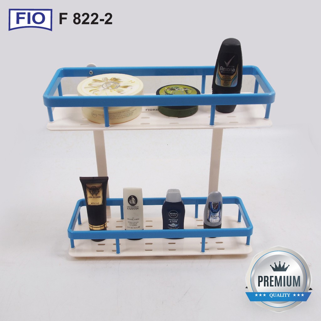 Rak Kawat / Rak Kamar Mandi / Rak Sabun Fiorentino F822-2 BLUE