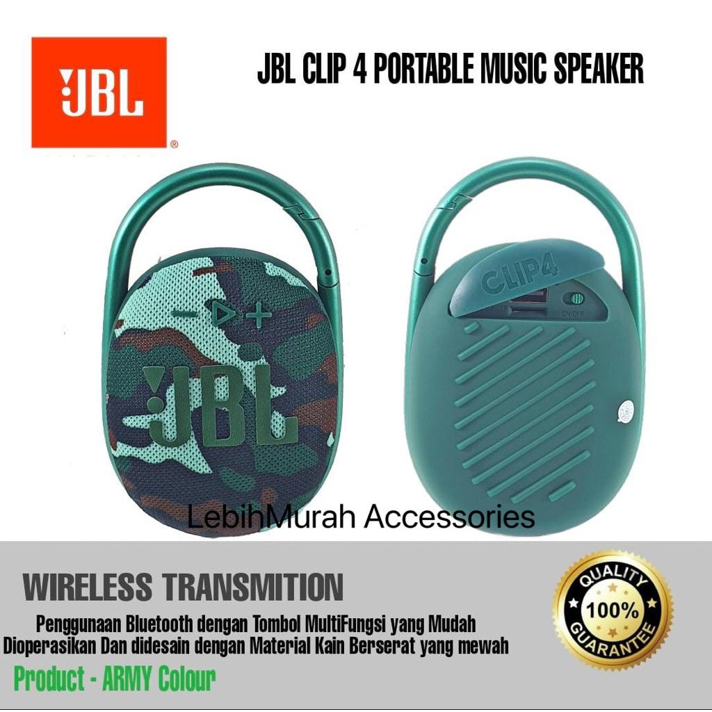 Speaker CLIP 4 Bluetooth Wireless Portable Speaker Clip4 IPX7 Support Mmc Usb BT Super Bass