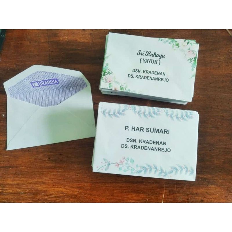 

Amplop kondangan custom nama, cetak amplop