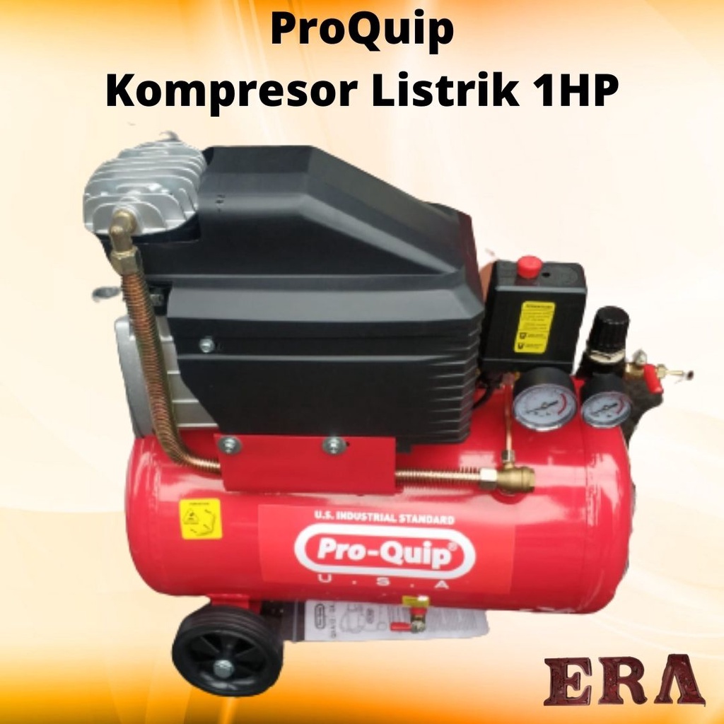 ProQuip - Kompresor Angin Portable 1 HP Listrik Udara 24L Liter QXA-24