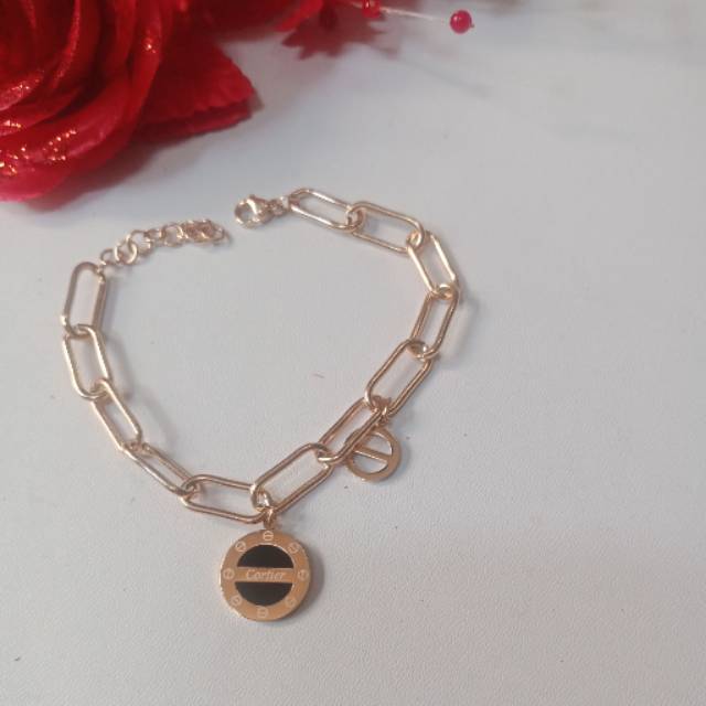 GELANG RANTAI CARTIER TITANIUM RG