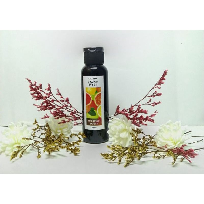 Reed Diffuser Pengharum Ruangan Aroma Bunga Aromateraphy Reed Diffuser Murah Aroma Ruangan Aroma Ruangan-REFILL 100ML LEMON