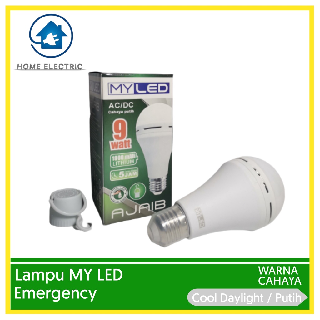 Lampu LED EMERGENCY MY LED AJAIB 9 Watt