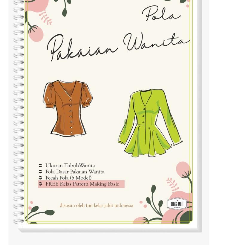 

GRATIS ONGKIR✅Buku Pola Pakaian Wanita Free Kelas Pattern|KD3