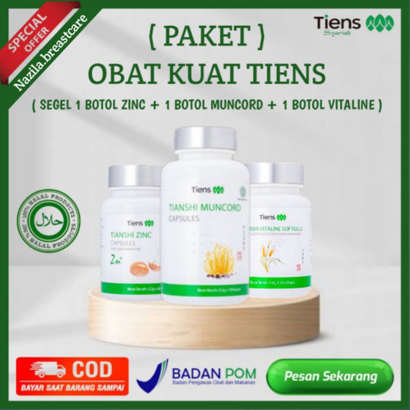MUNCORD TIENS PAKET VOLCANO TIANSHI MUNCORD ZINC VITALINE OBAT KUAT STAMINA
