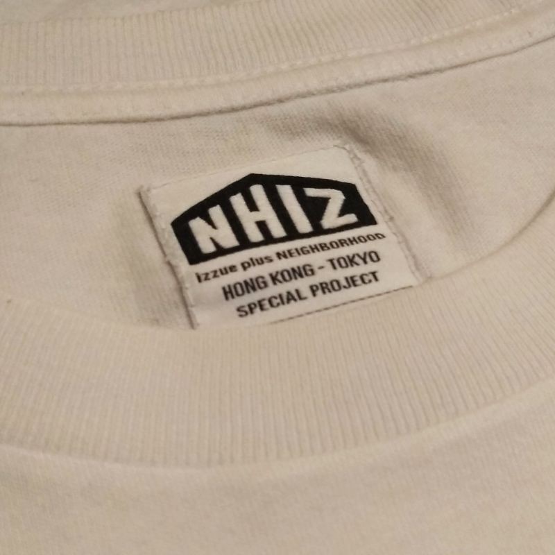 NEIGHBORHOOD X IZZUE LOGO TEE WHITE AUTHENTIC 100%