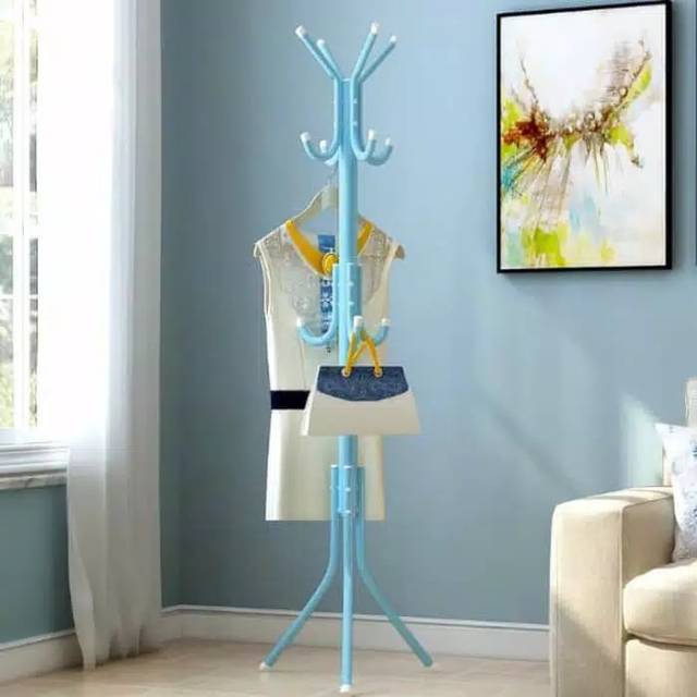 Standing Hanger Rak Gantungan Topi Tas Baju