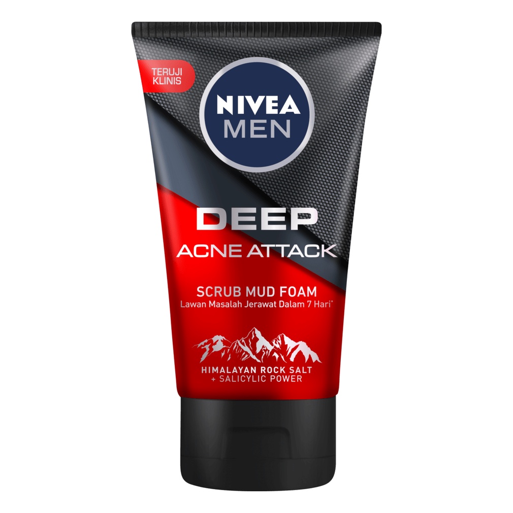 Nivea Men White Facial Foam/Scrub 100gr