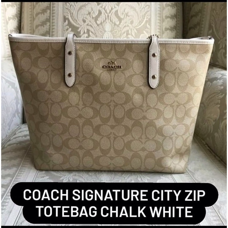 totebag coach signature city Zip