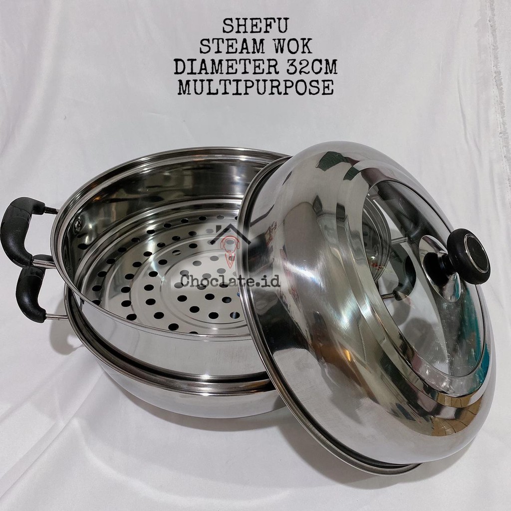 Steamer Steam Wok MULTIPURPOSE Shefu 32cm