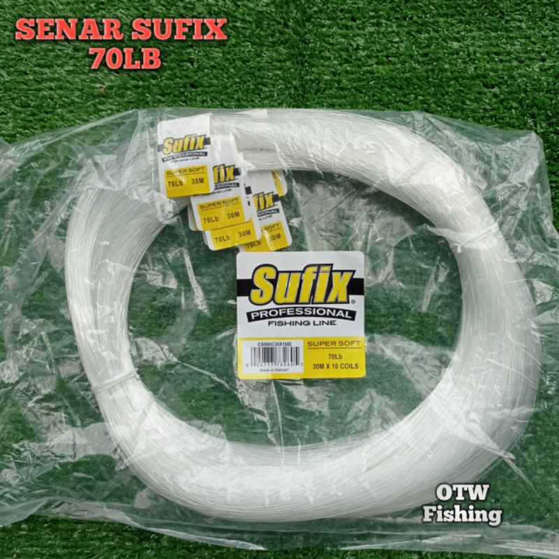 Senar pancing Sufix rangkaian / leader 0,75mm 70lb