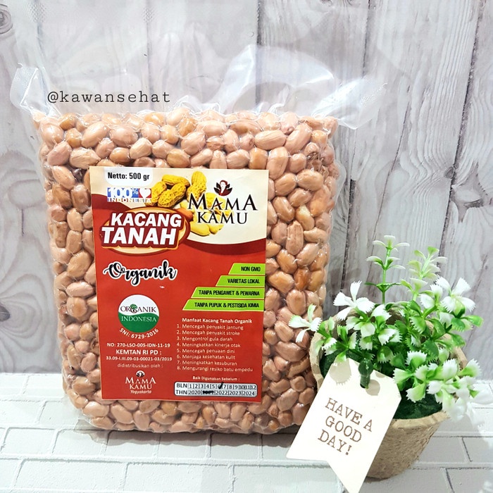 

10cscss Mama Kamu Kacang Tanah Organik 500Gr | Organic Peanut Dscscv