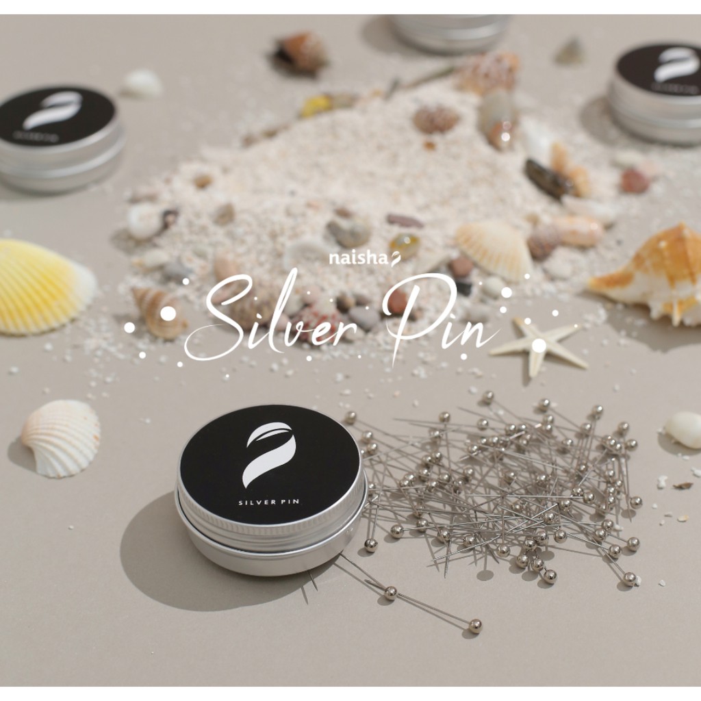 JARUM PENTUL HIJAB KECIL PREMIUM / AKSESORIS HIJAB / PENITI JILBAB / TUSPIN SILVER / PENITI PREMIUM