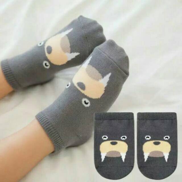 Mikusoo Kaos Kaki 3D Bayi Anak Laki Perempuan Motif Binatang LucuAnti Slip