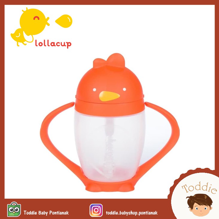 Lollaland - Lollacup Straw Sippy 296ml - Orange