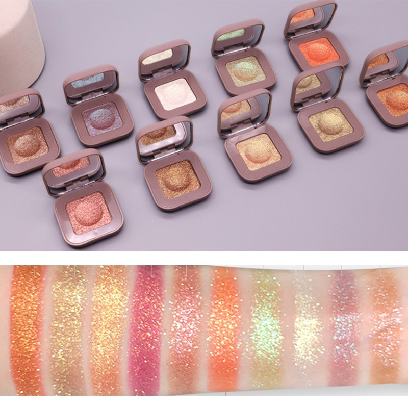 NOVO Shimmer Glitter EyeShadow Shine Makeup Single Sparkling Duochrome