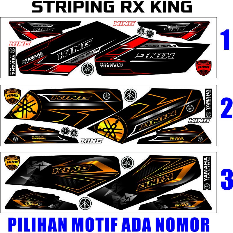 POLET MOTOR VARIASI RX KING STRIPING MOTOR CUSTOM LIS SIMPLE MOTIF RX KING STILE STRIPING