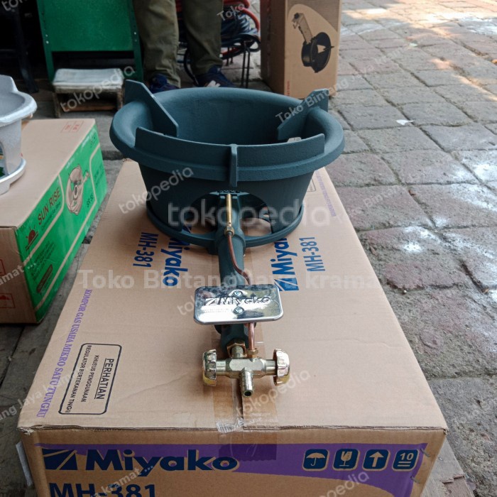 MIYAKO Kompor Gas 1 Tungku Industrial MH 381 - Garansi Resmi 1 Tahun