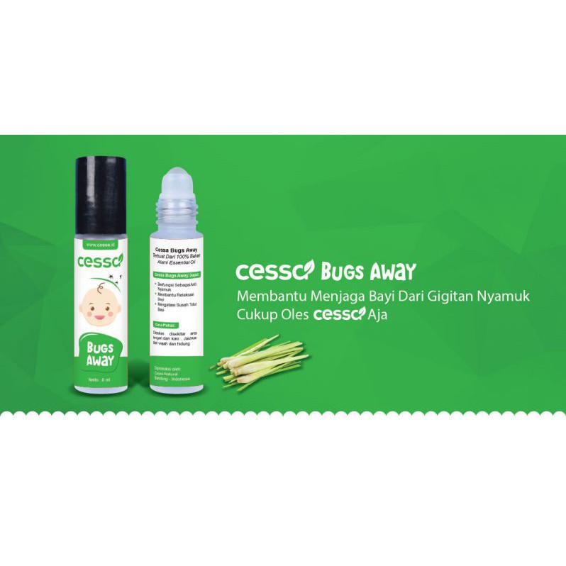 Cessa Bugs Away (Natural Essential Oil) Menjaga Bayi Dari Gigitan Nyamuk