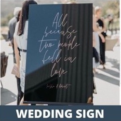 WELCOME SIGN ACRYLIC WEDDING / WEDDING SIGN CUSTOM