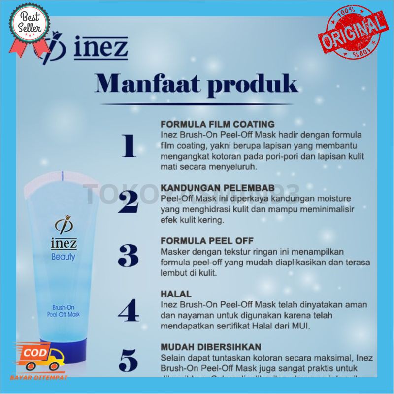 Inez Brush On Peel Off Mask Murah