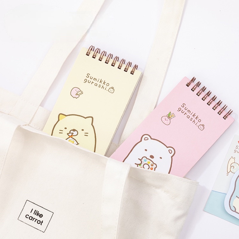 KENSHO Notebook Notepad Mini Spiral Ring Karakter Sumikko Gurashi / Buku Catatan Kecil