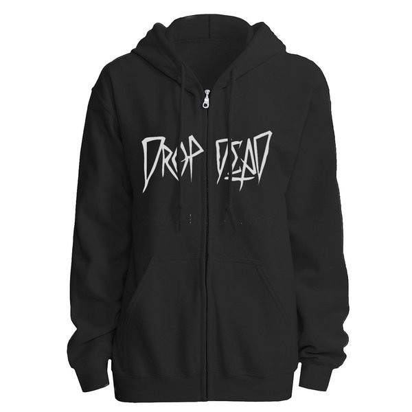 JAKET HOODIE SLETING TERBAIK DROP DEAD DROPDEAD POLOS CUSTOM INDONESIA / JACKET HOODIE SLETING