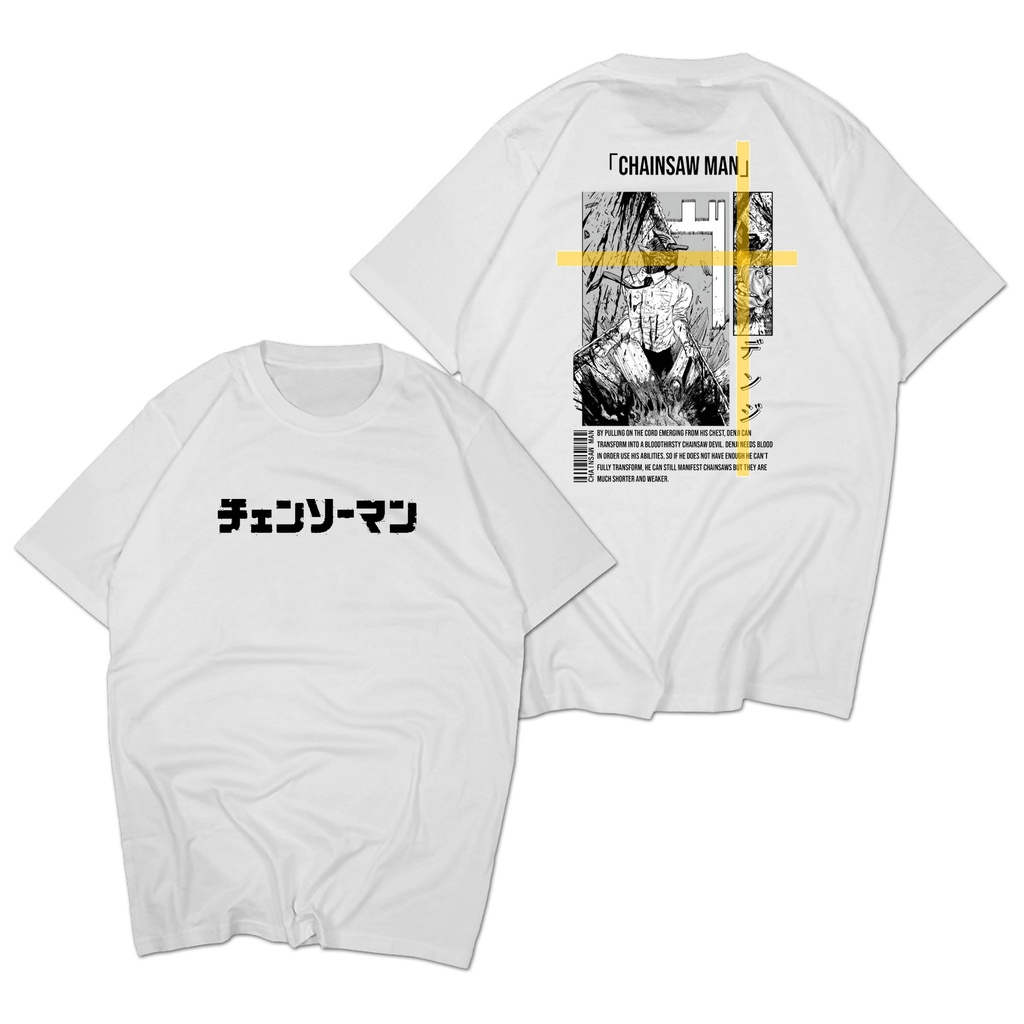 Kaos Chainsaw Man T shirt Baju Chainsaw Man