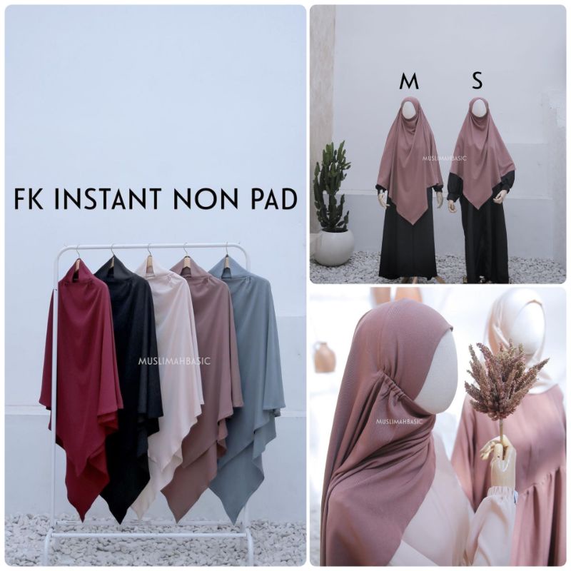 Preloved fk instant Non Pad size M Muslimah Basic