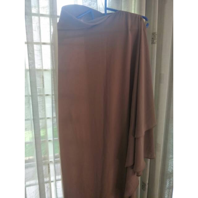 Preloved khimar 2 layer with mini pad