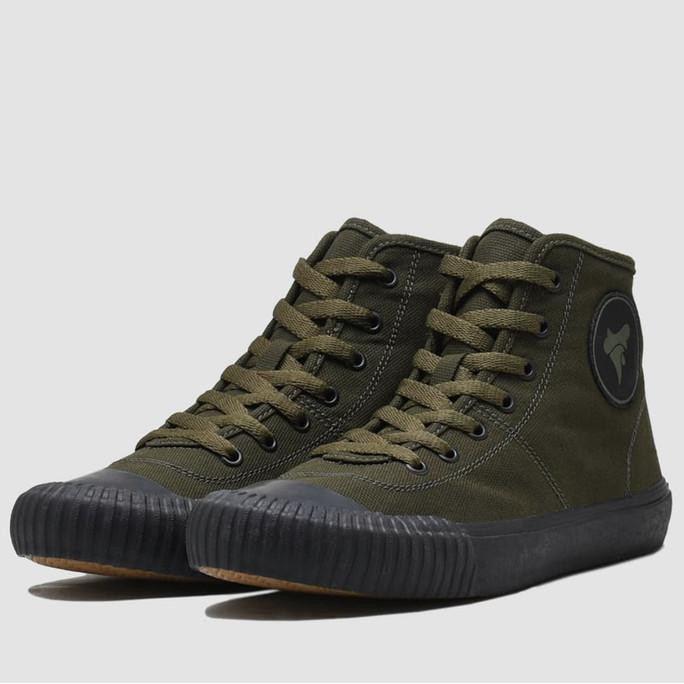 TERBARU SEPATU BRODO VULCAN OLIVE HIGH BLACK SOLE ORIGINAL BNIB - OLIVE, 39