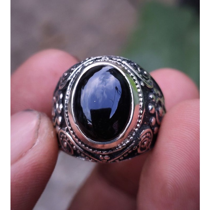 Cincin Batu Akik YAMAN WULUNG KECUBUNG API BATURAJA Asli batu alam bukan sintetis dyed bukan garut s