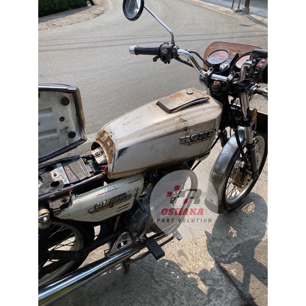 Tangki dan tutup aki gl 100 gl 125 original warna original paint ori