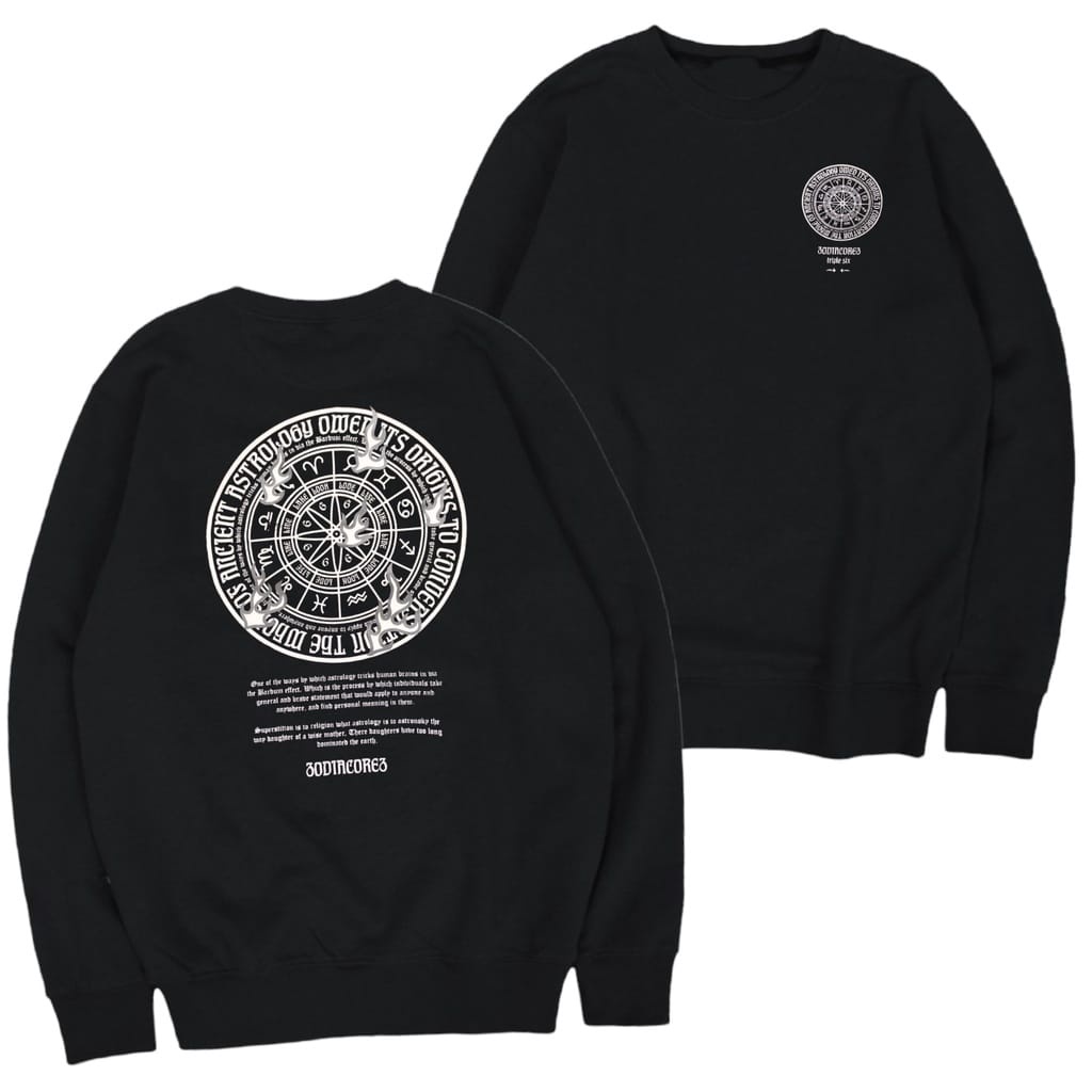 sweatter crewneck cream original/crewneck hitam/crewneck berbagi motif/crewneck pria dan wanita