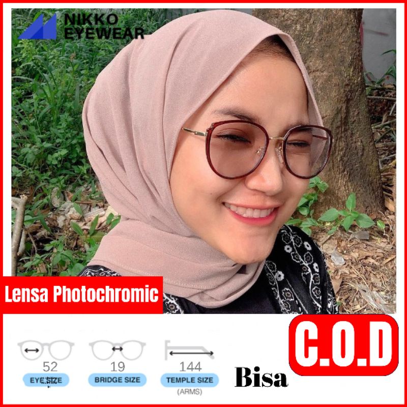 Paket Kacamata 32004 Lensa Antiradiasi Photochromic Blueray