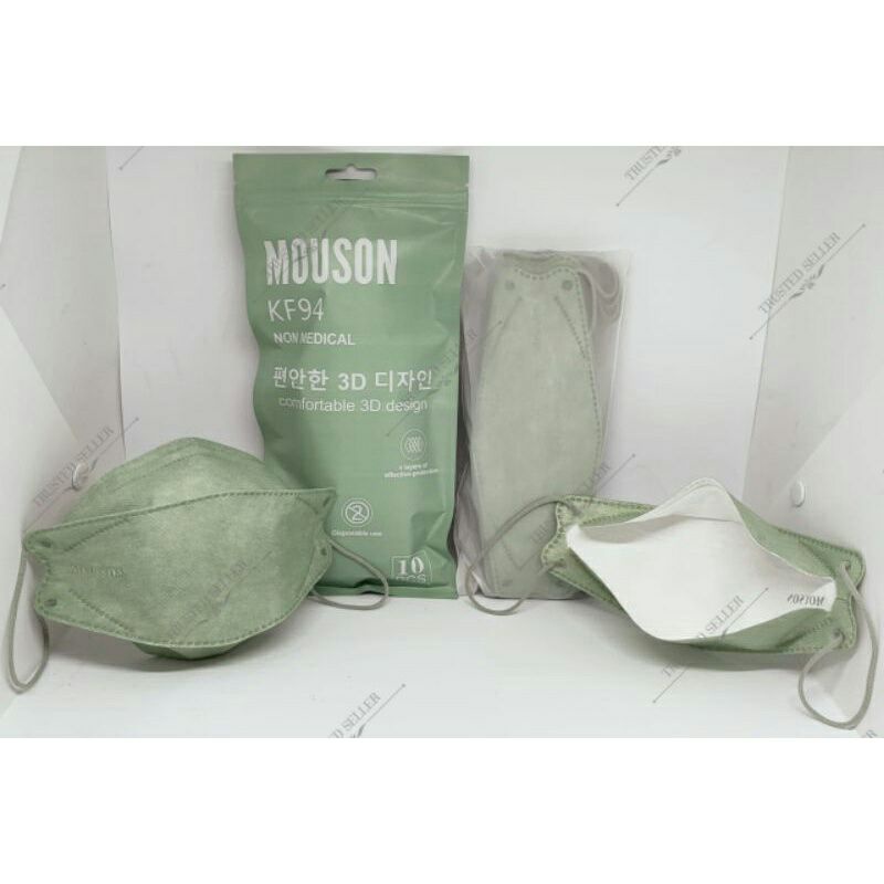 Masker KF94 Mouson Warna isi 10pcs Best Quality SEMARANG