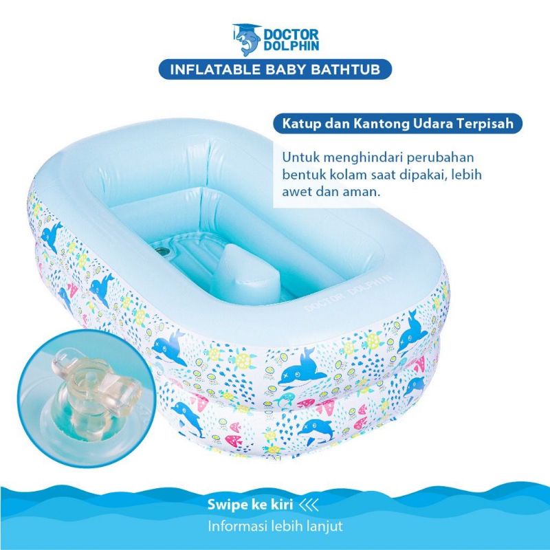 Doctor Dolphin Infatable Baby Bathtub Kolam Renang