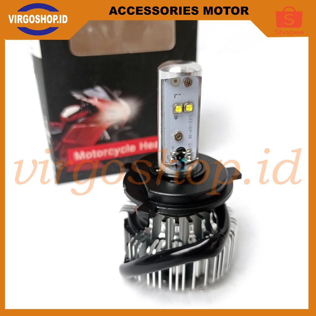 Lampu LED Headlamp 12volt Motor Universal  2 sisi 20W