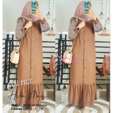 gamis eliza alfaro ori one set syari terbaru elisa dress muslim remaja wanita modis hijab style