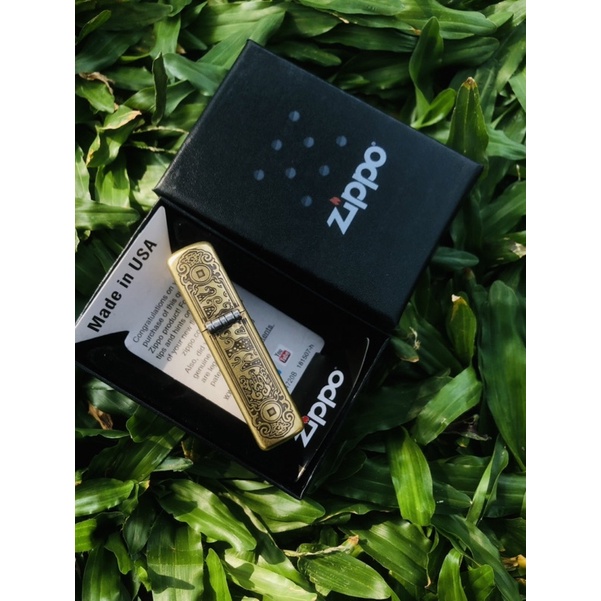 COD- Zippo Motif Grafir 5 Slide Zippo Motif NAGA CENDRAWASIH GOLD Zippo Premium Rolisstore