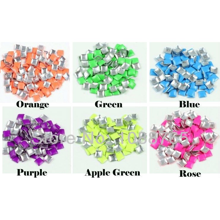 CLEARANCE SALE - Square color metal nail art