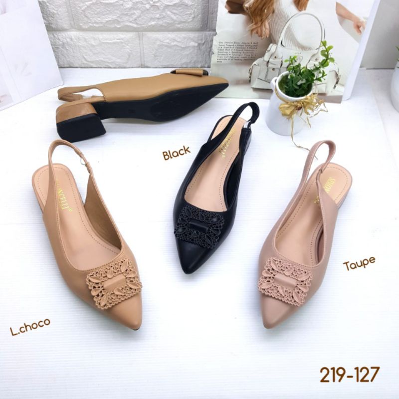 sandal sepatu wanita tumit tahu Simoncelli 219-127